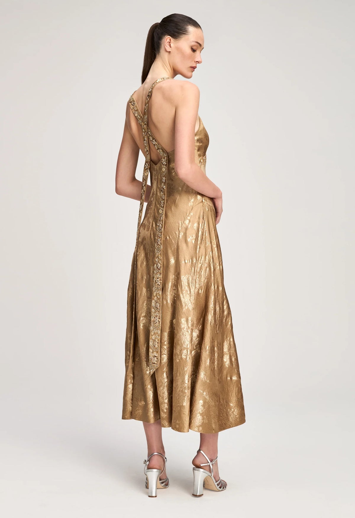 Gilded Peony Thalie Dress