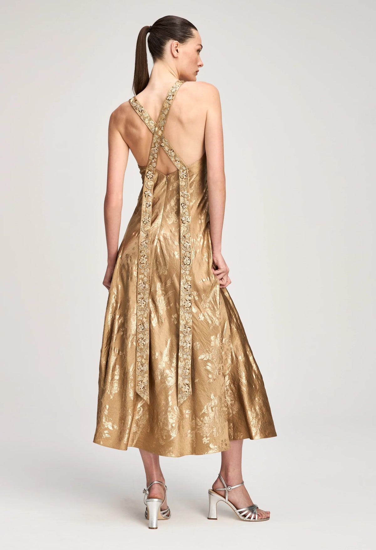 Gilded Peony Thalie Dress
