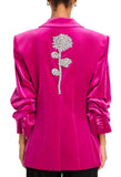 Glass Rose Chenille Blazer