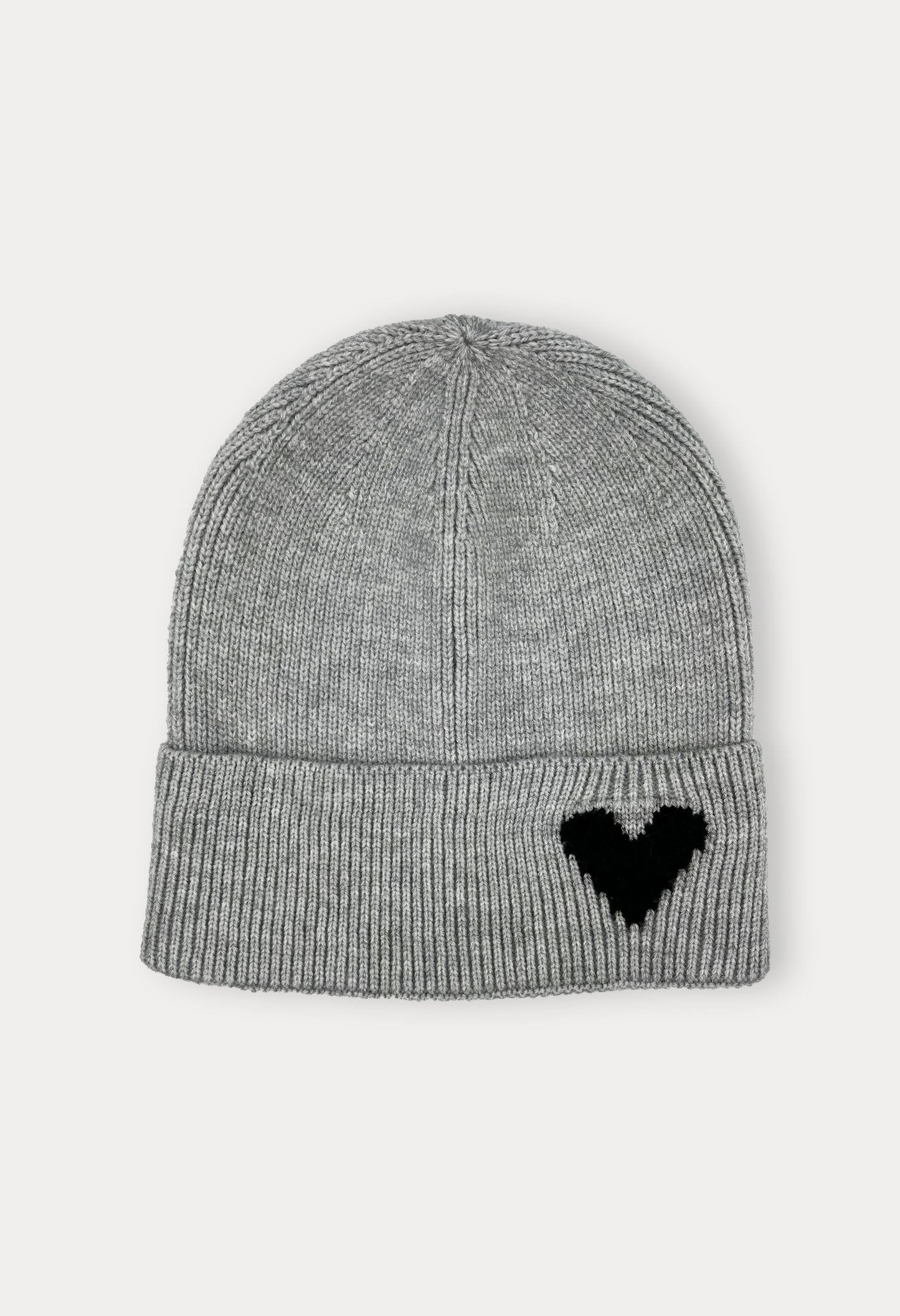 Grey Heart Toque