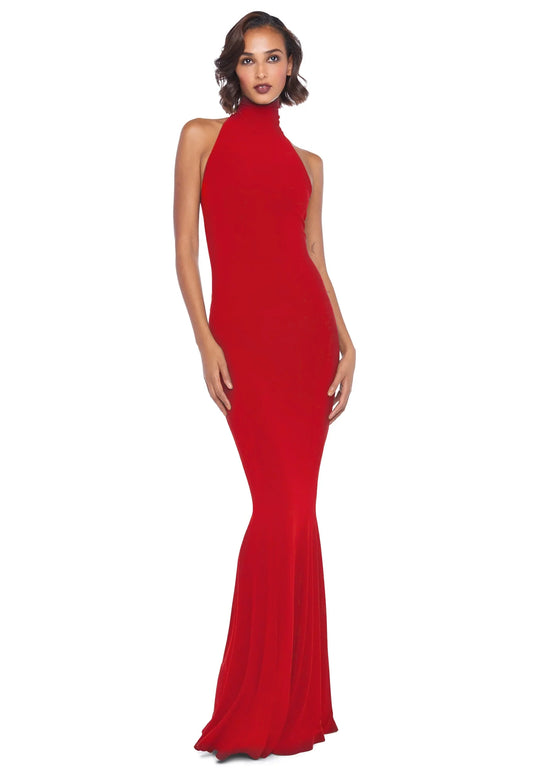 Halter Turtle Fishtail Gown