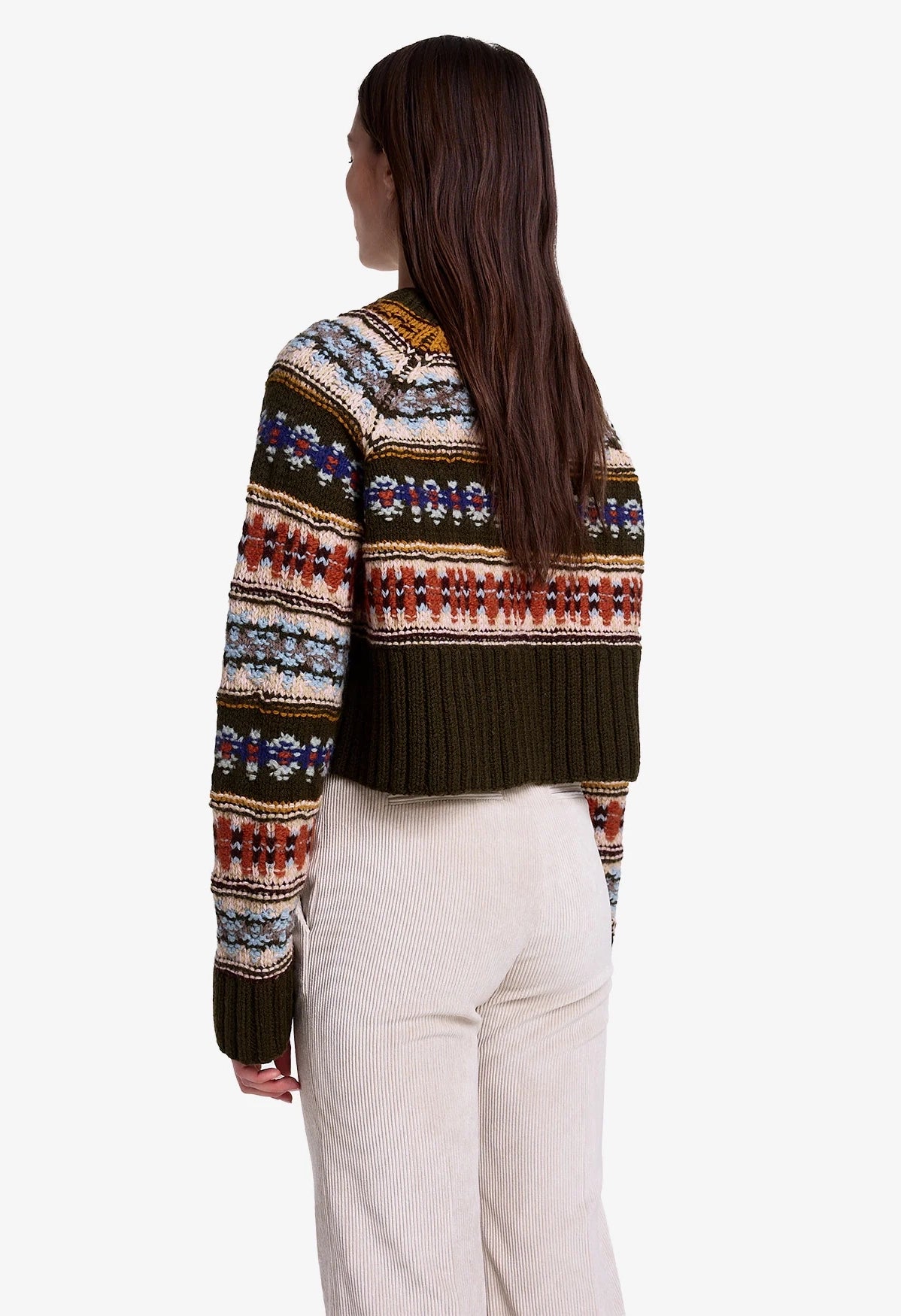 Handknit Cropped Crewneck