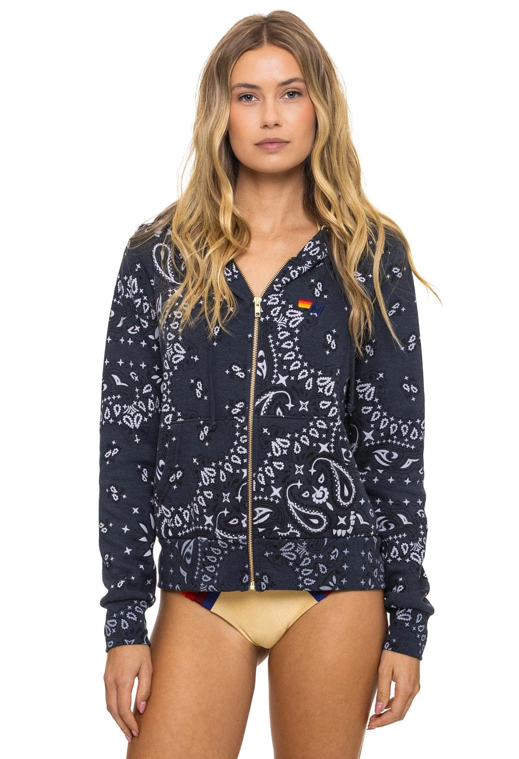 Bandana Zip Hoodie
