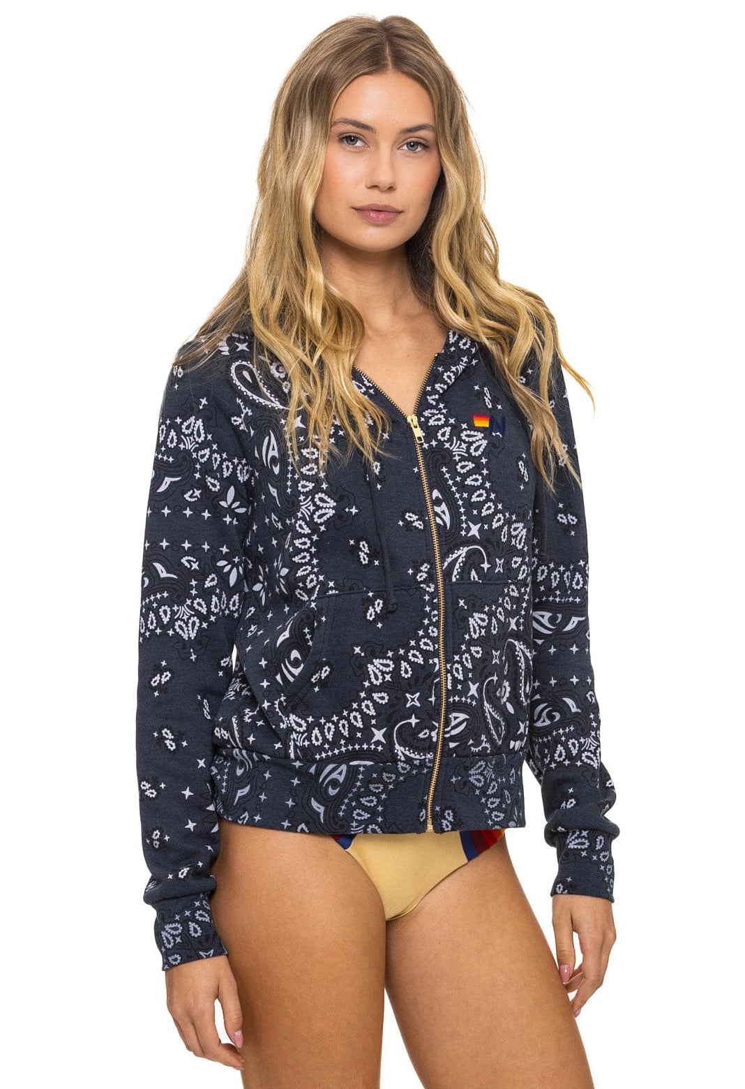 Bandana Zip Hoodie