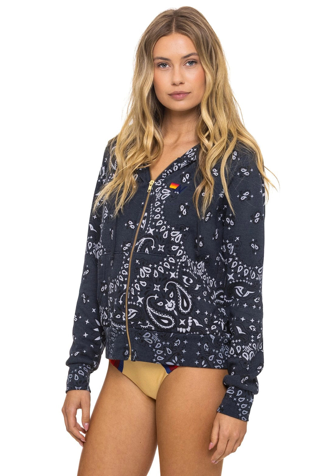 Bandana Zip Hoodie