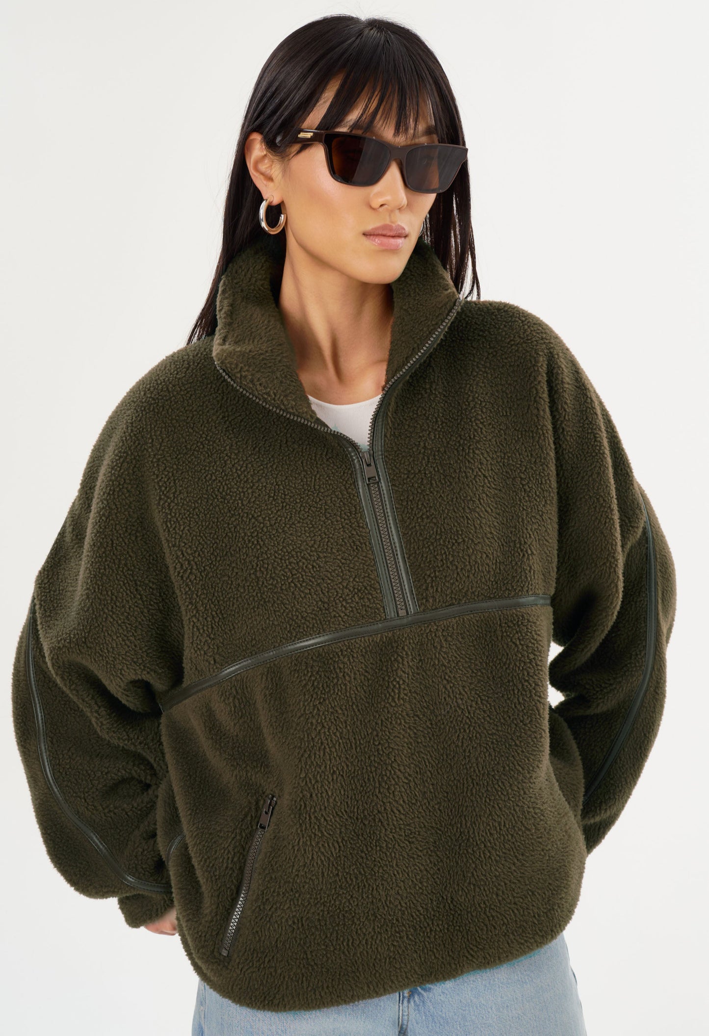 Helsa Knit Polar Fleece Pullover