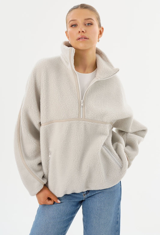 Helsa Knit Polar Fleece Pullover