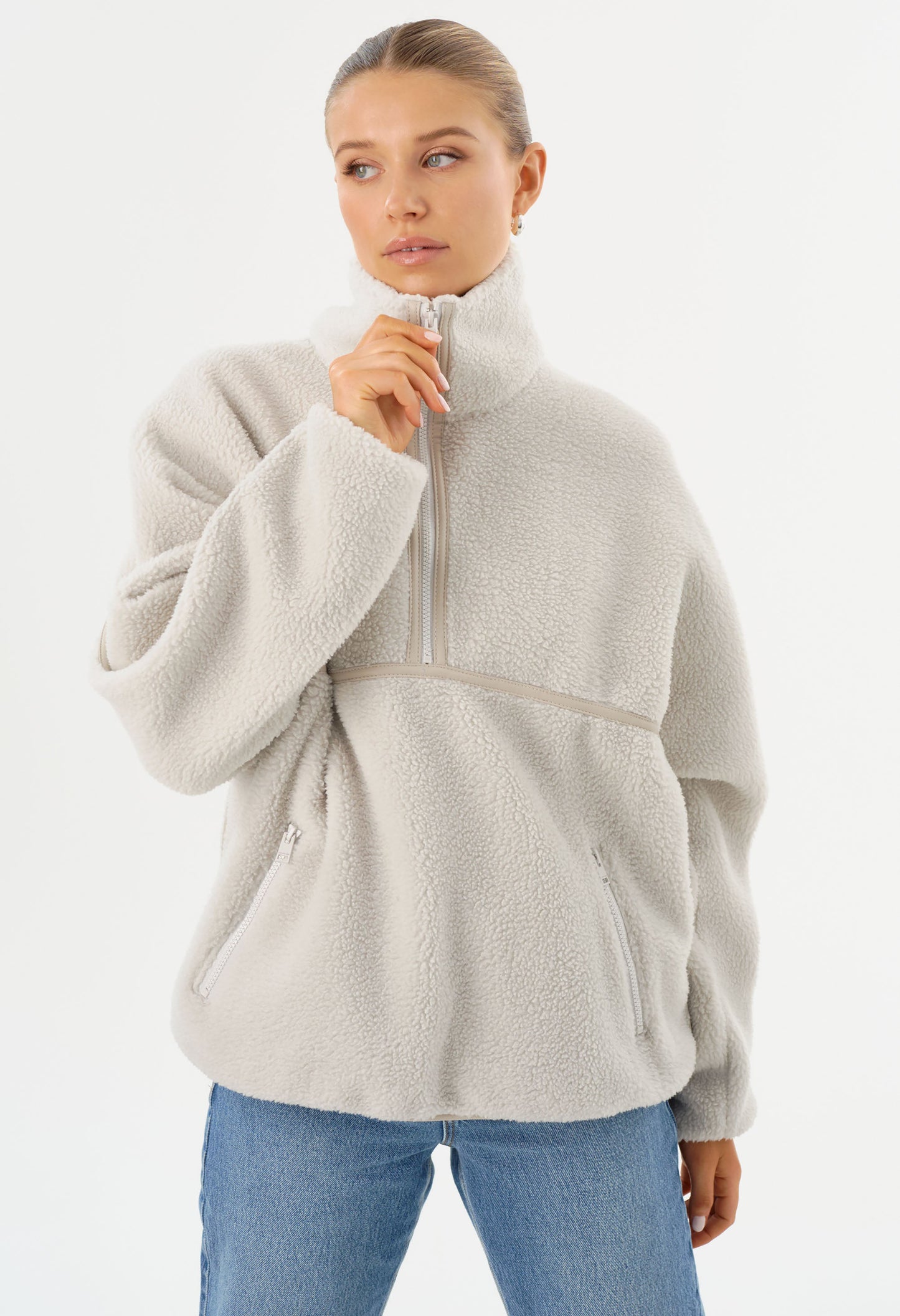 Helsa Knit Polar Fleece Pullover