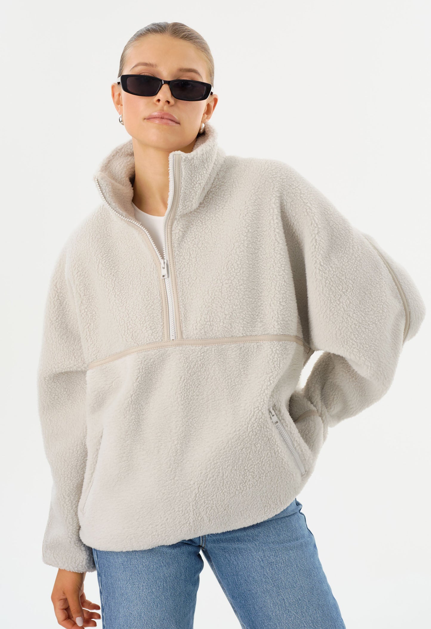 Helsa Knit Polar Fleece Pullover