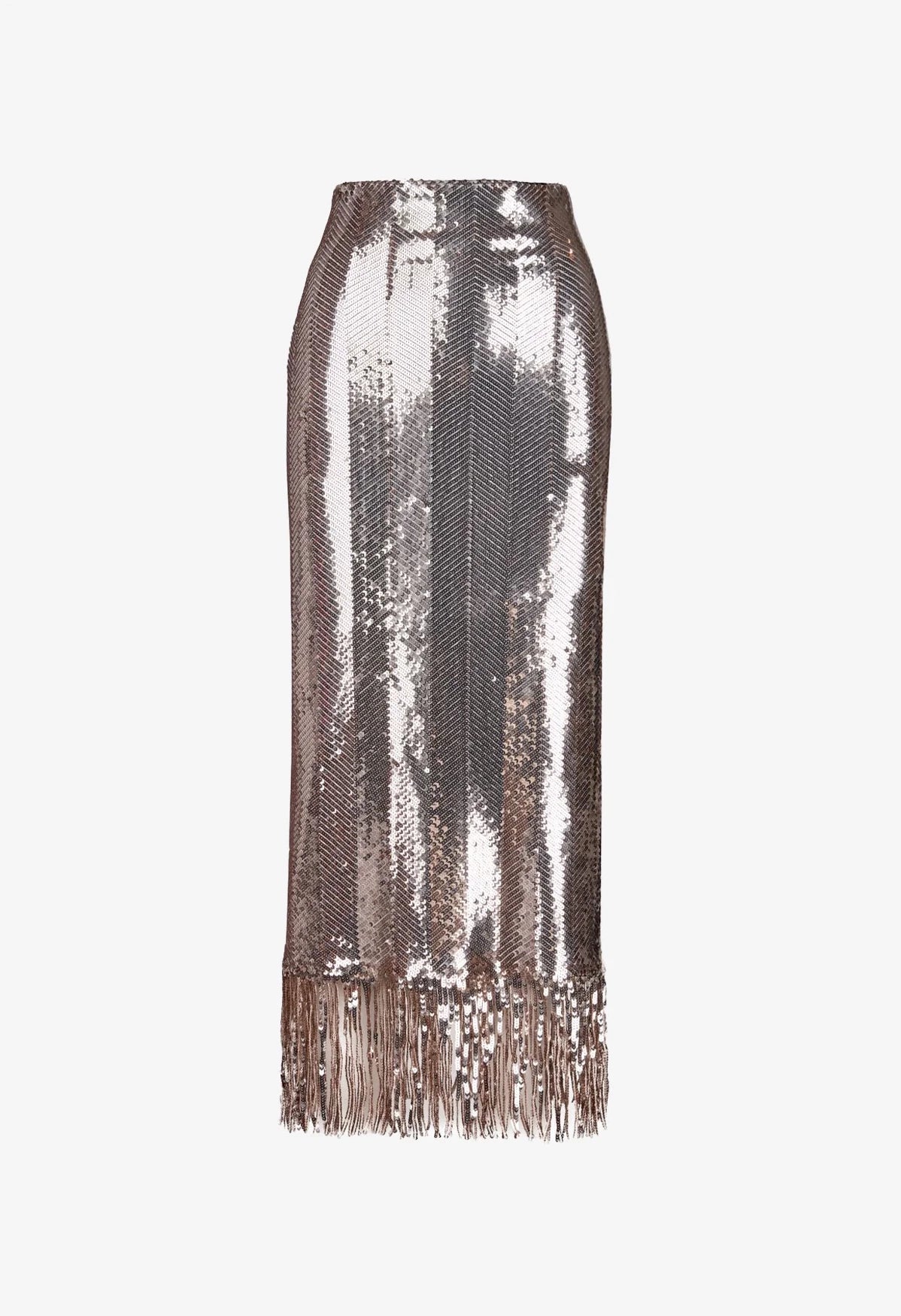 High Waisted Sequin Skirt