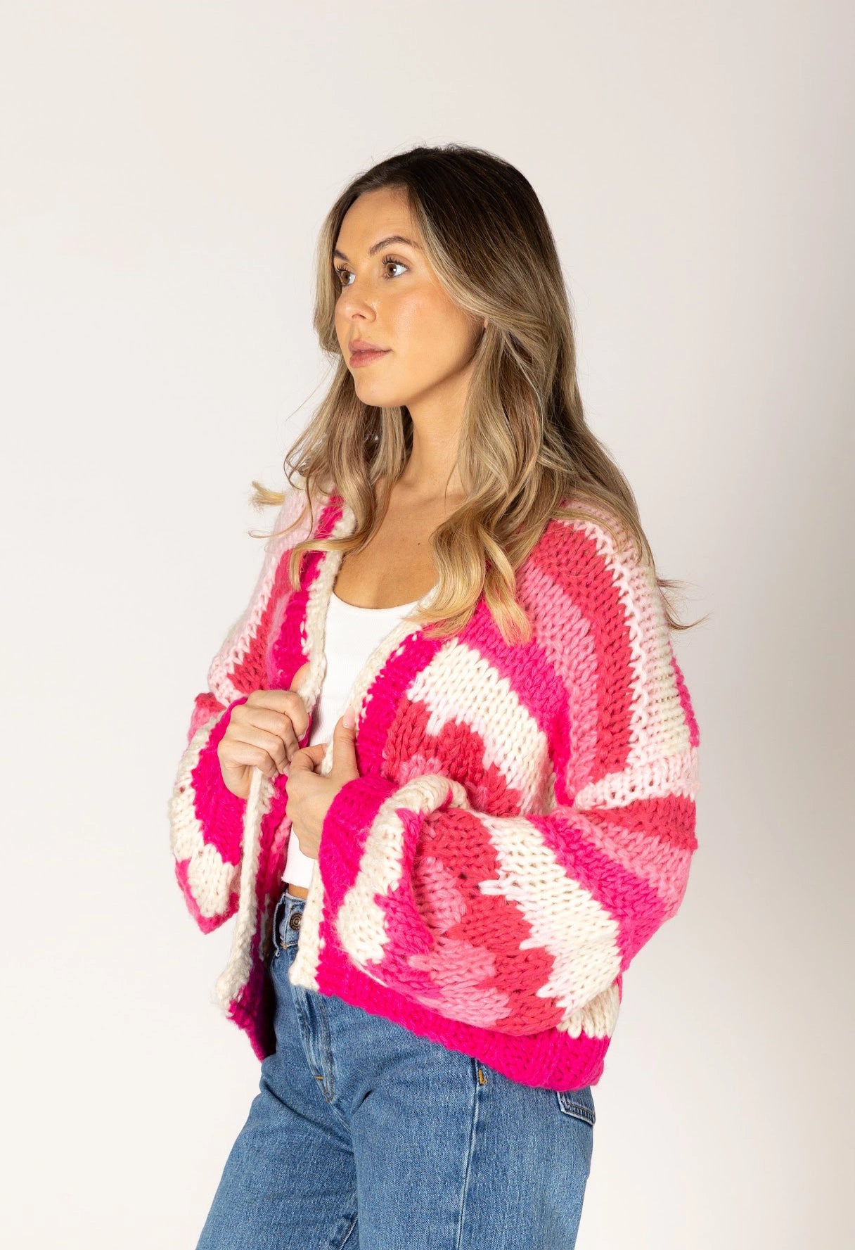 Hunter Hand Knit Stripe Cardi