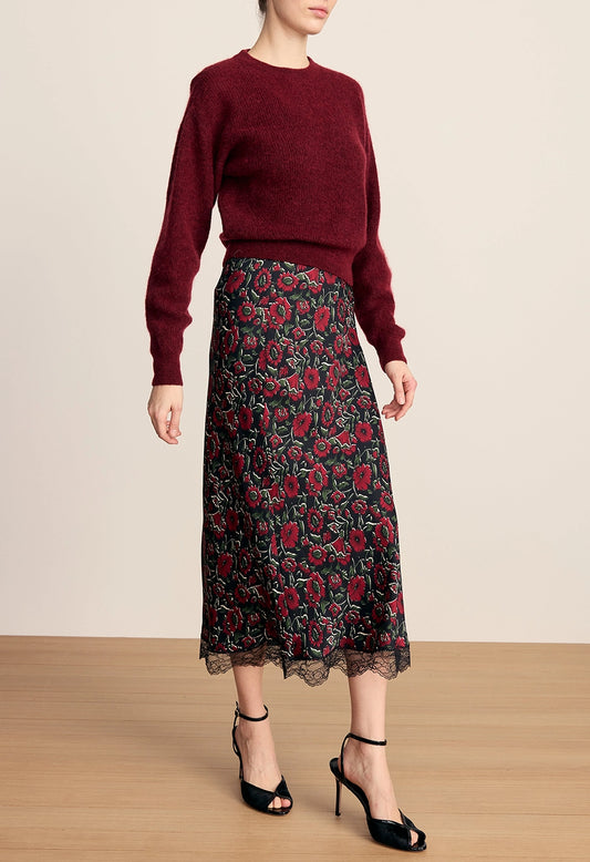 Clover Skirt With Lace