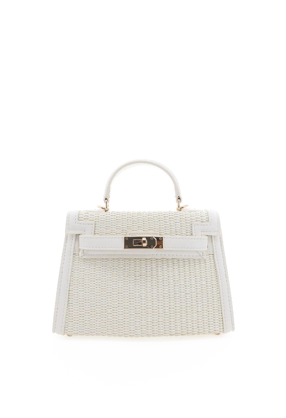 Hariette Raffia Handle Bag