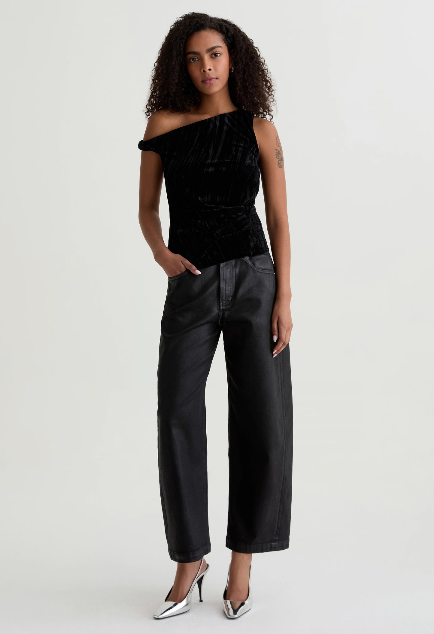 Hattie Crop Leatherette