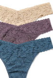 Holiday 3 Pack Signature Lace Original Rise Thong