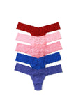 Holiday 5 Pack Signature Lace Low Rise Thongs