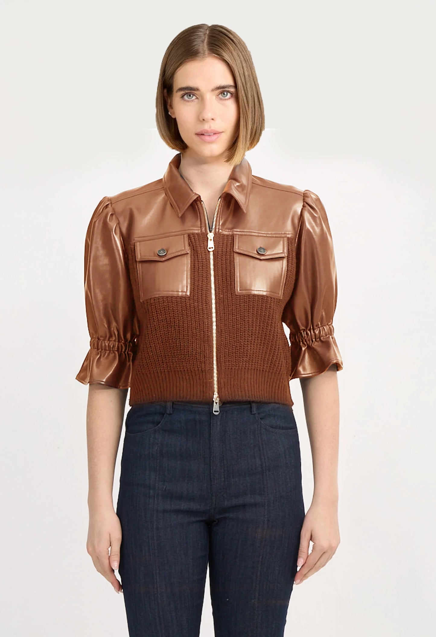 Knit Holly Combo Jacket