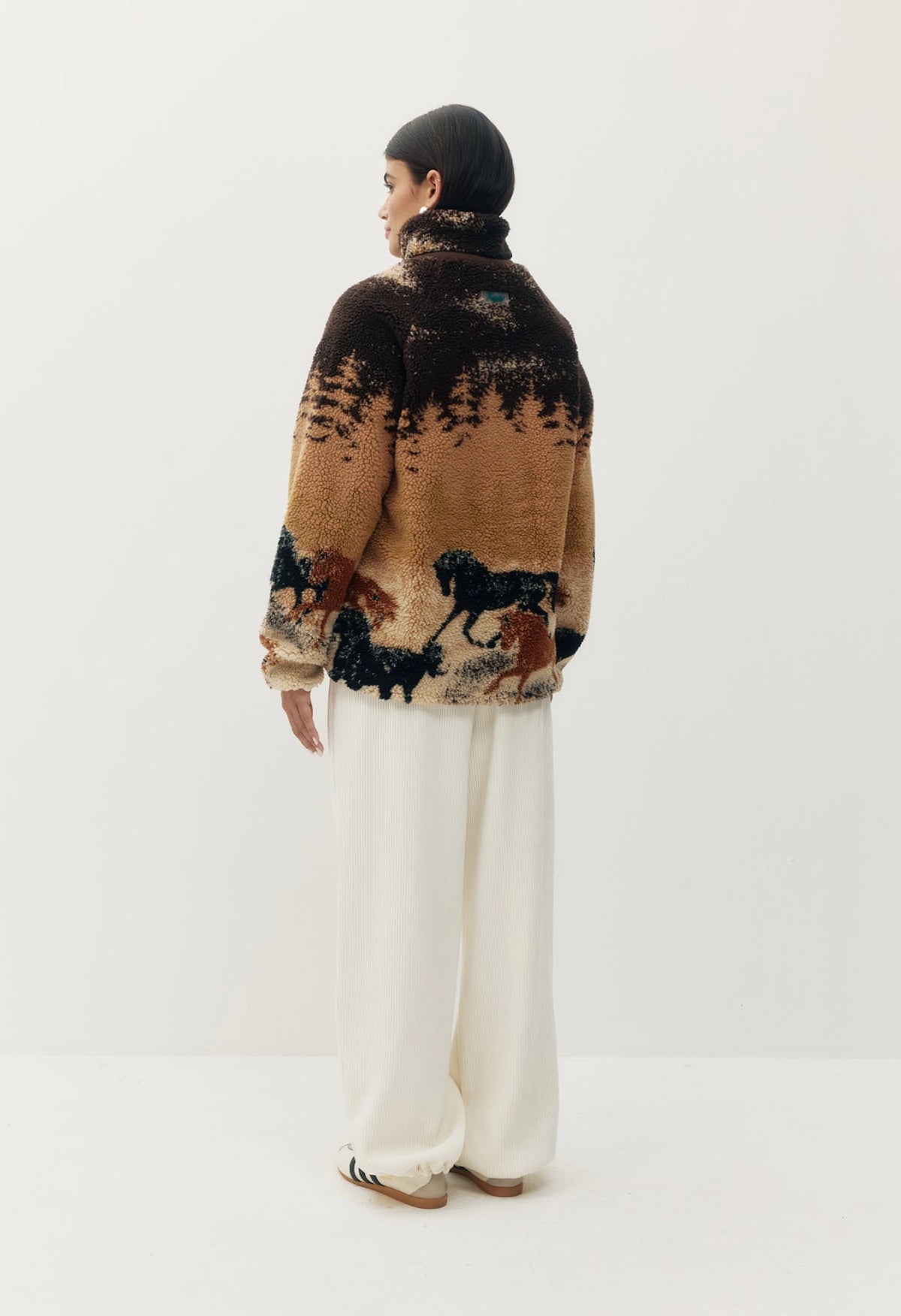Printed Sherpa Jacket