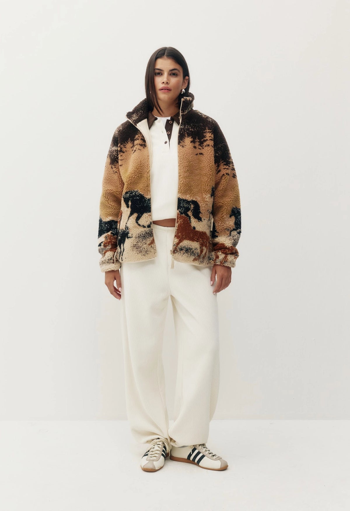 Printed Sherpa Jacket
