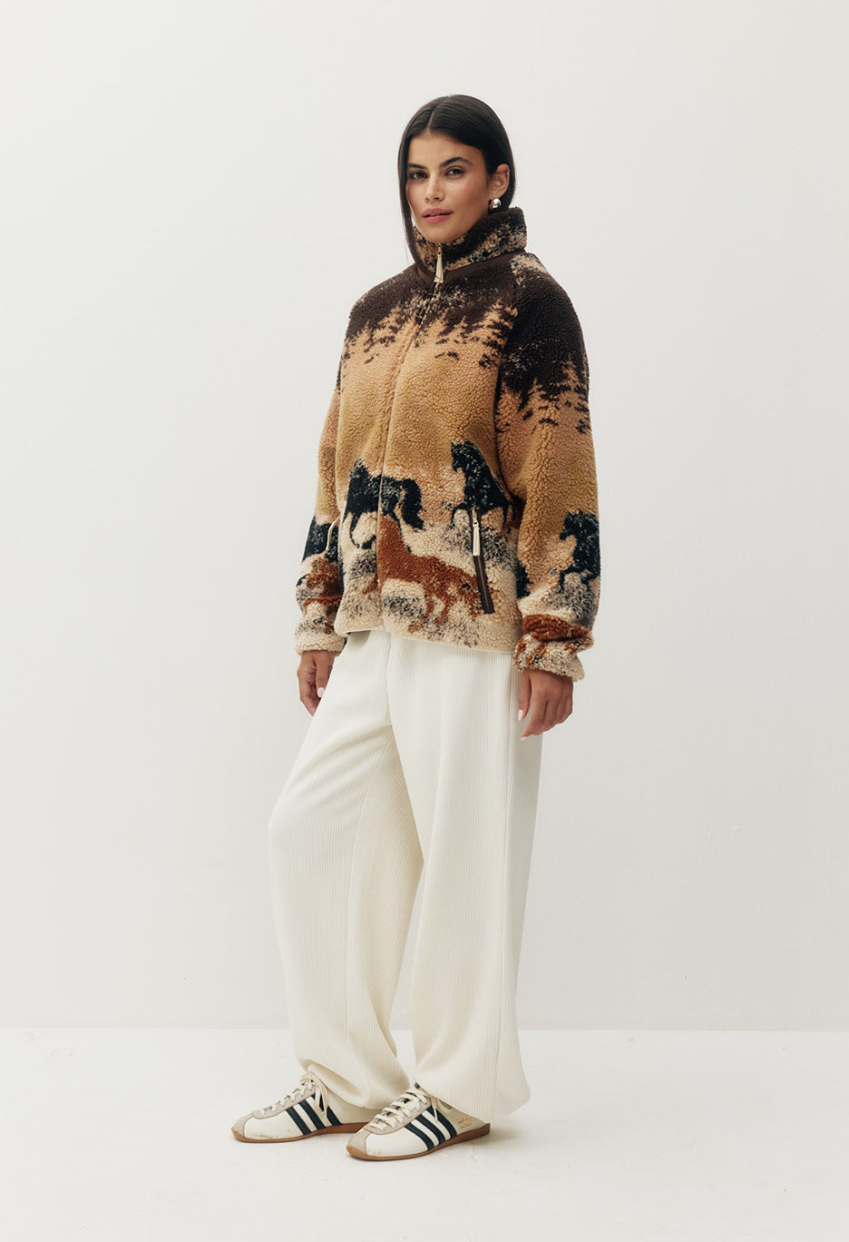 Printed Sherpa Jacket