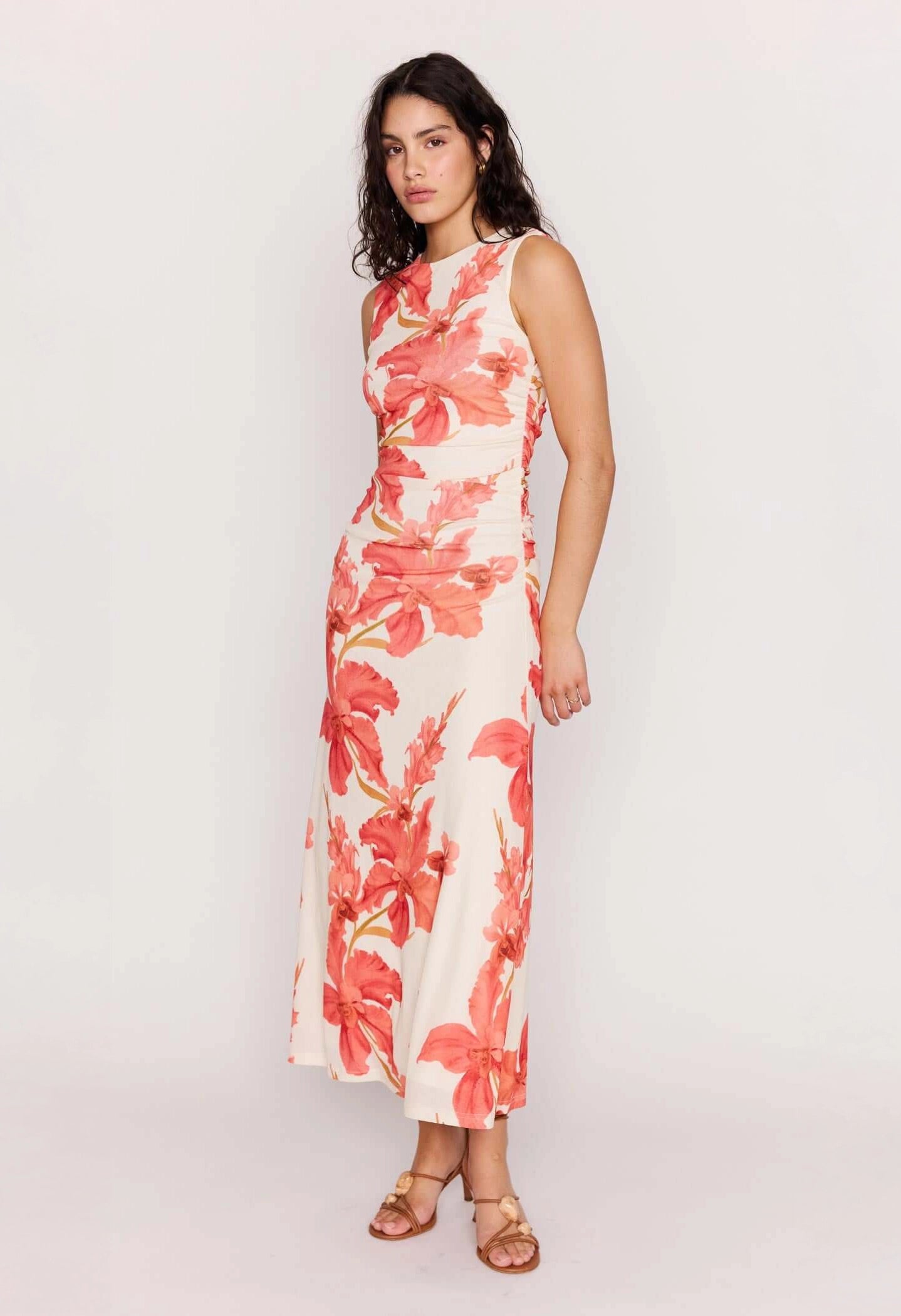 Isla Mesh Midi Dress