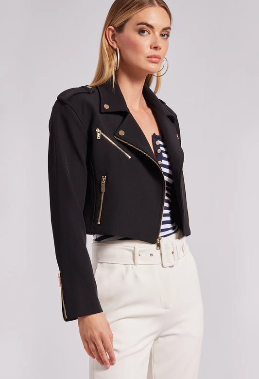 Cosita Crepe Moto Jacket