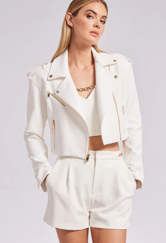 Cosita Crepe Moto Jacket