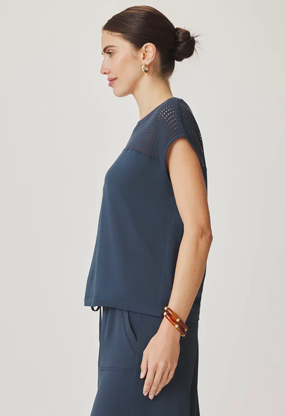 Jada Pointelle Sleeveless Top