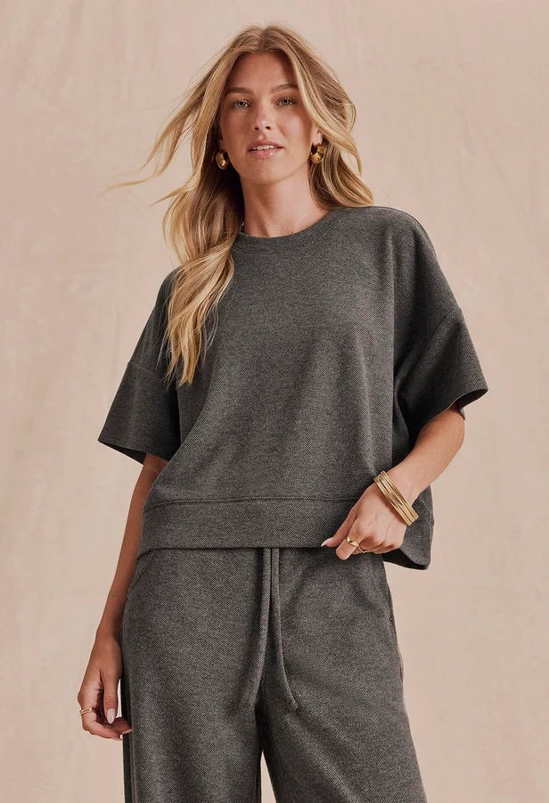 Marlow Tailored Knit Short Sleeve Top