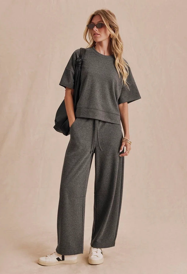 Marlow Tailored Knit Short Sleeve Top