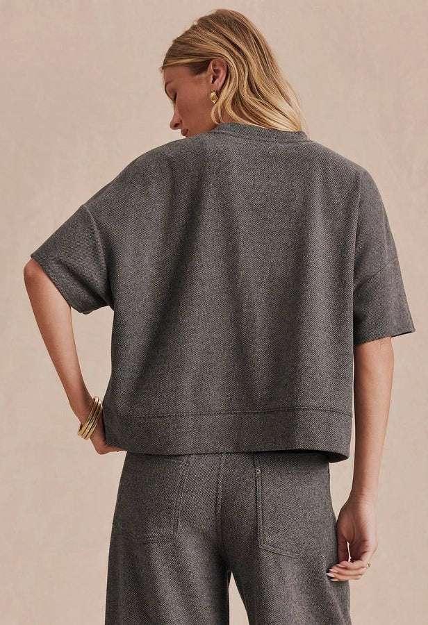 Marlow Tailored Knit Short Sleeve Top