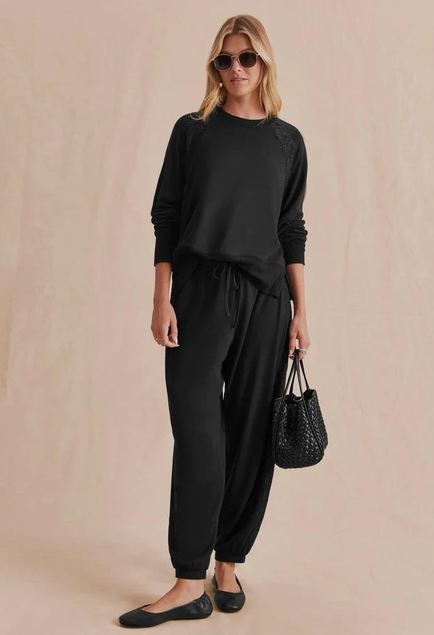 Supersoft Lace Trim Crew