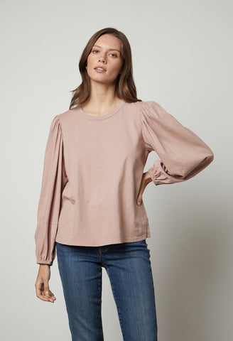 Jetty Sueded Jersey Top
