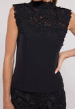 Joya Lace Combo Crepe Top