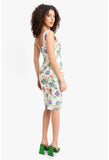 Jackie O Dress- Floral Clear Sequins