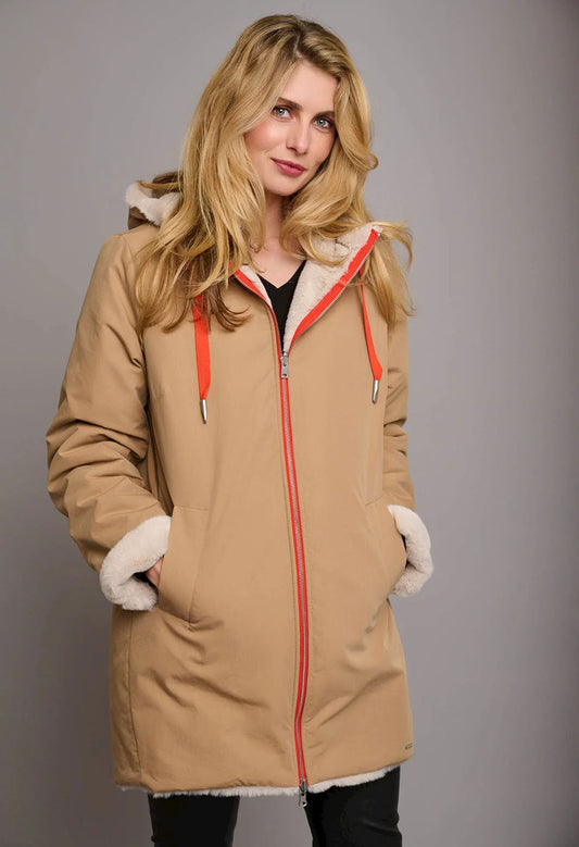 Reversible Hooded Coat