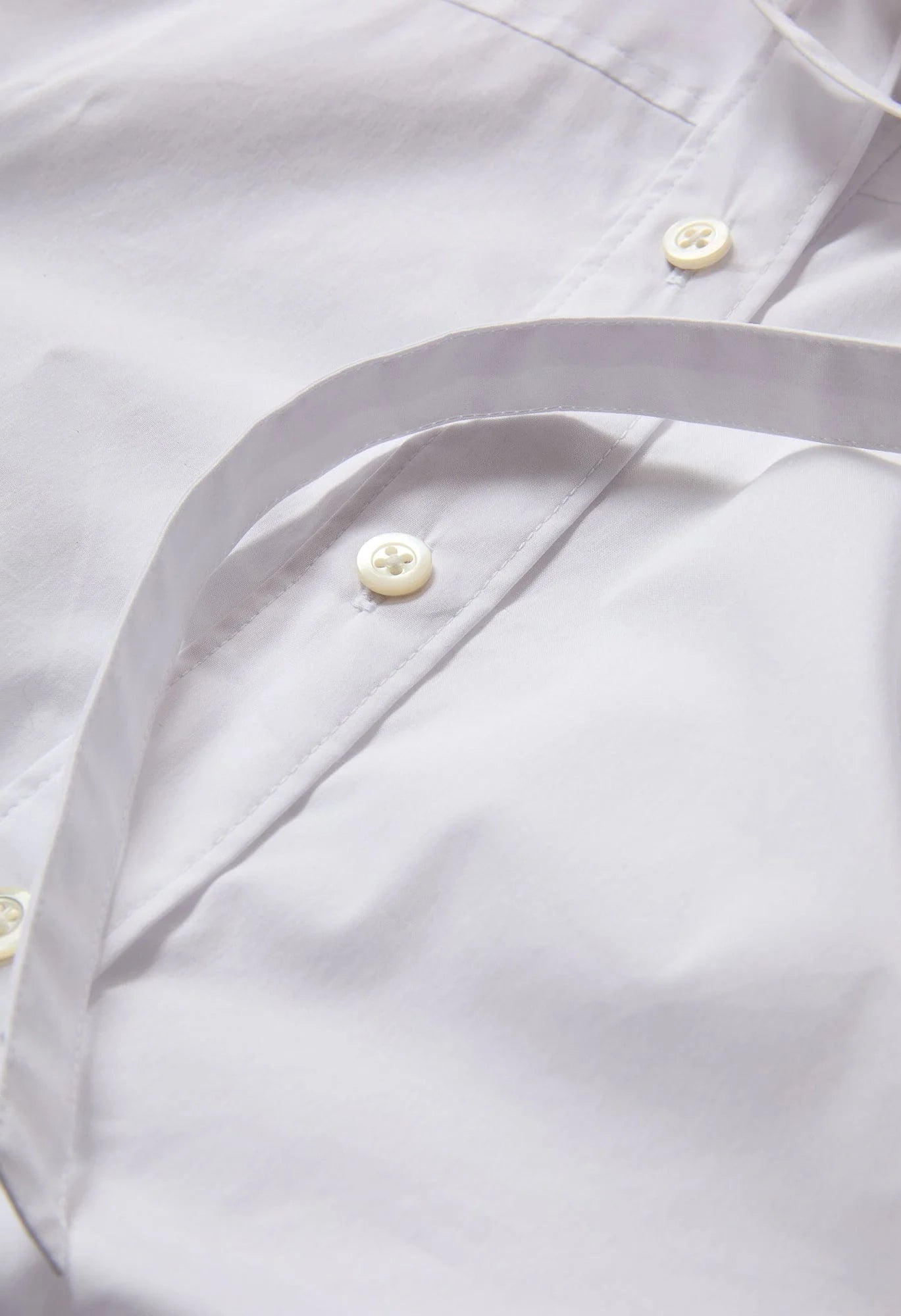 Joon Tie-Neck Button-Down Blouse