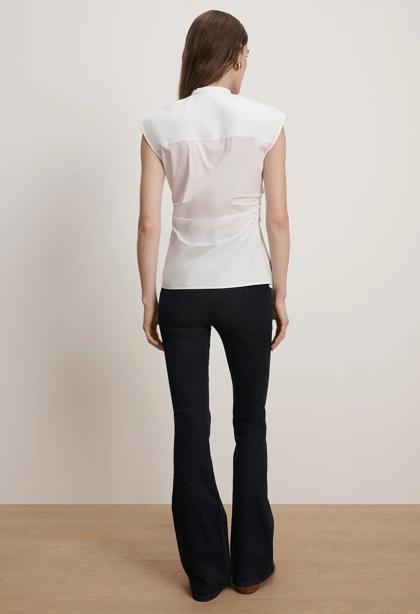 Joon Tie-Neck Button-Down Blouse