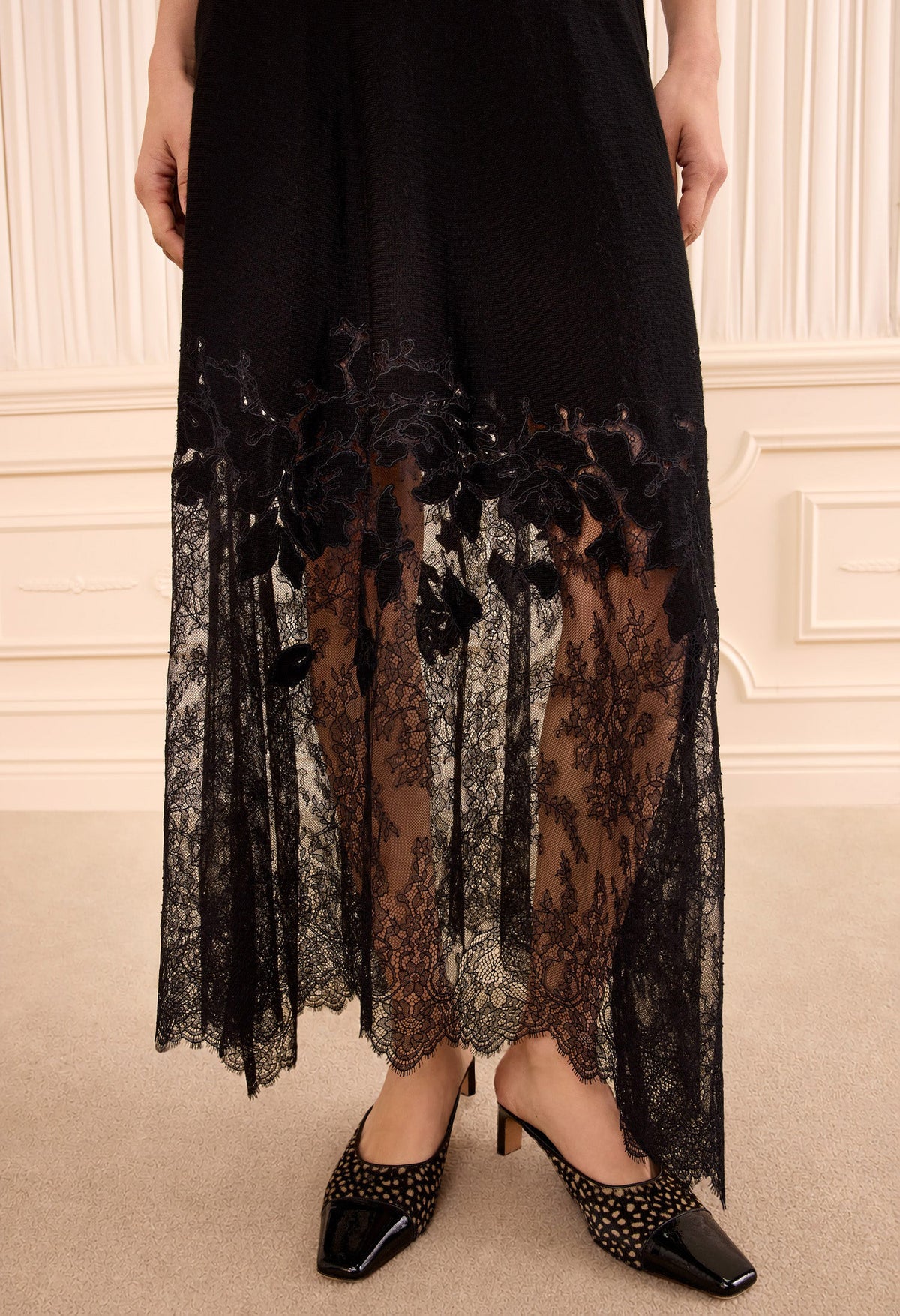 Josina Lace Midi Skirt