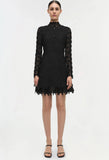 Joy Guipure Lace Long Sleeve Mini Dress