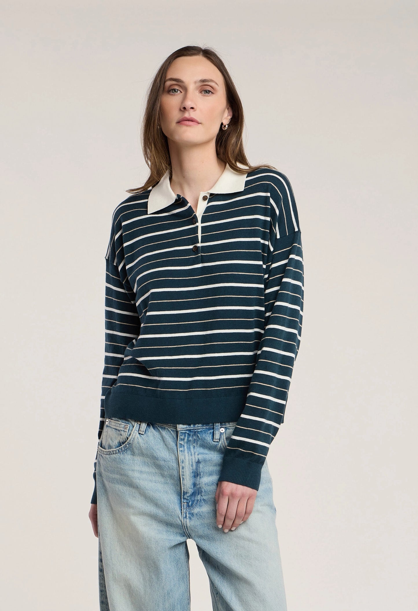 Kaelin Lux Cotton Cashmere Sweater