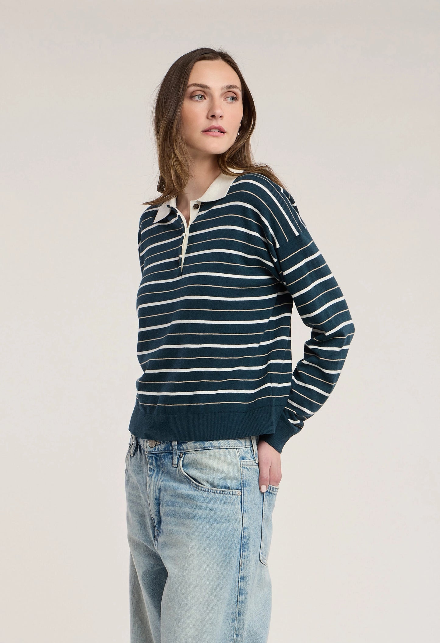 Kaelin Lux Cotton Cashmere Sweater