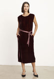 Kandace Silk Velvet Sleeveless Dress