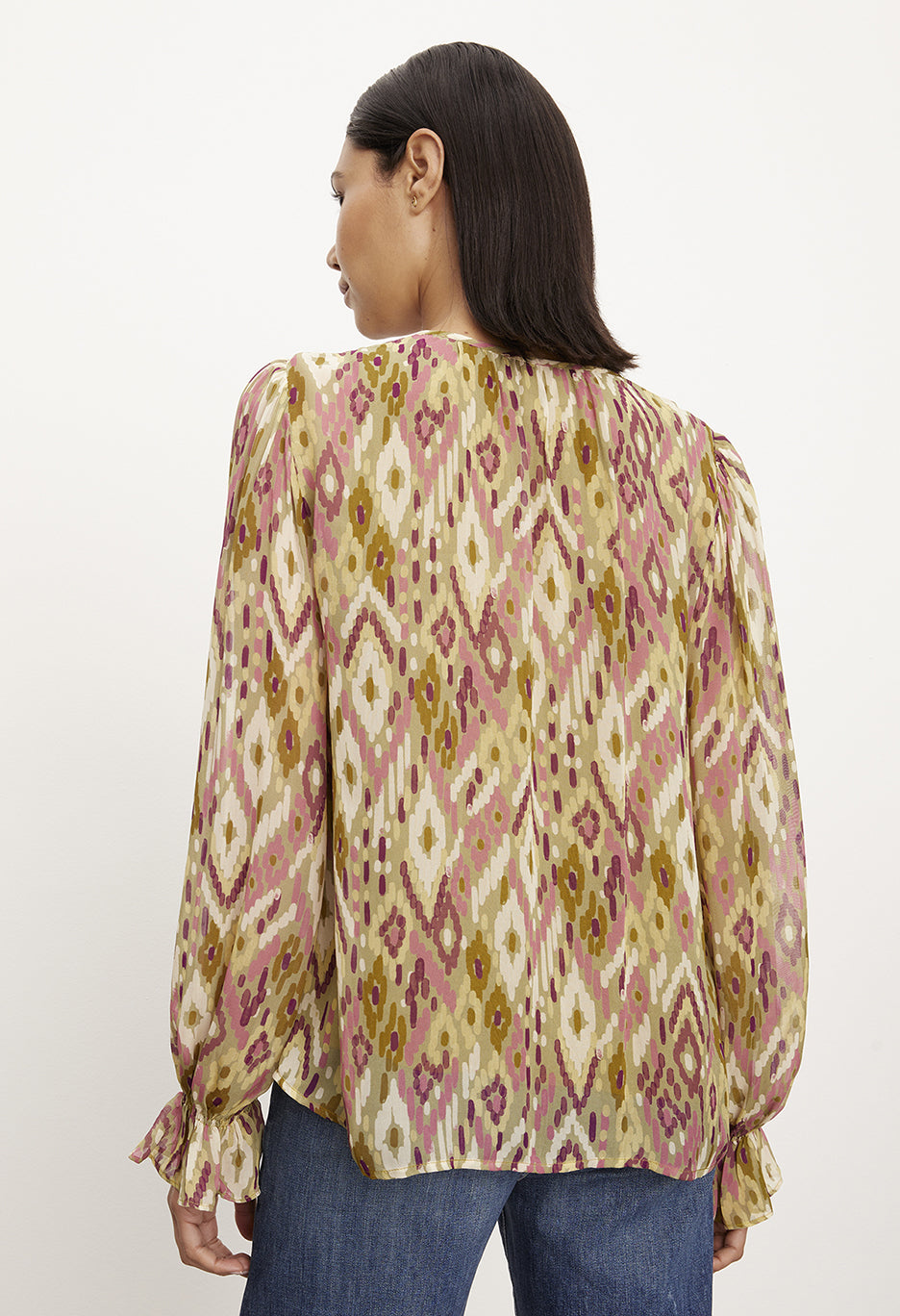 Kathy Viscose Georgette Long Sleeve Top