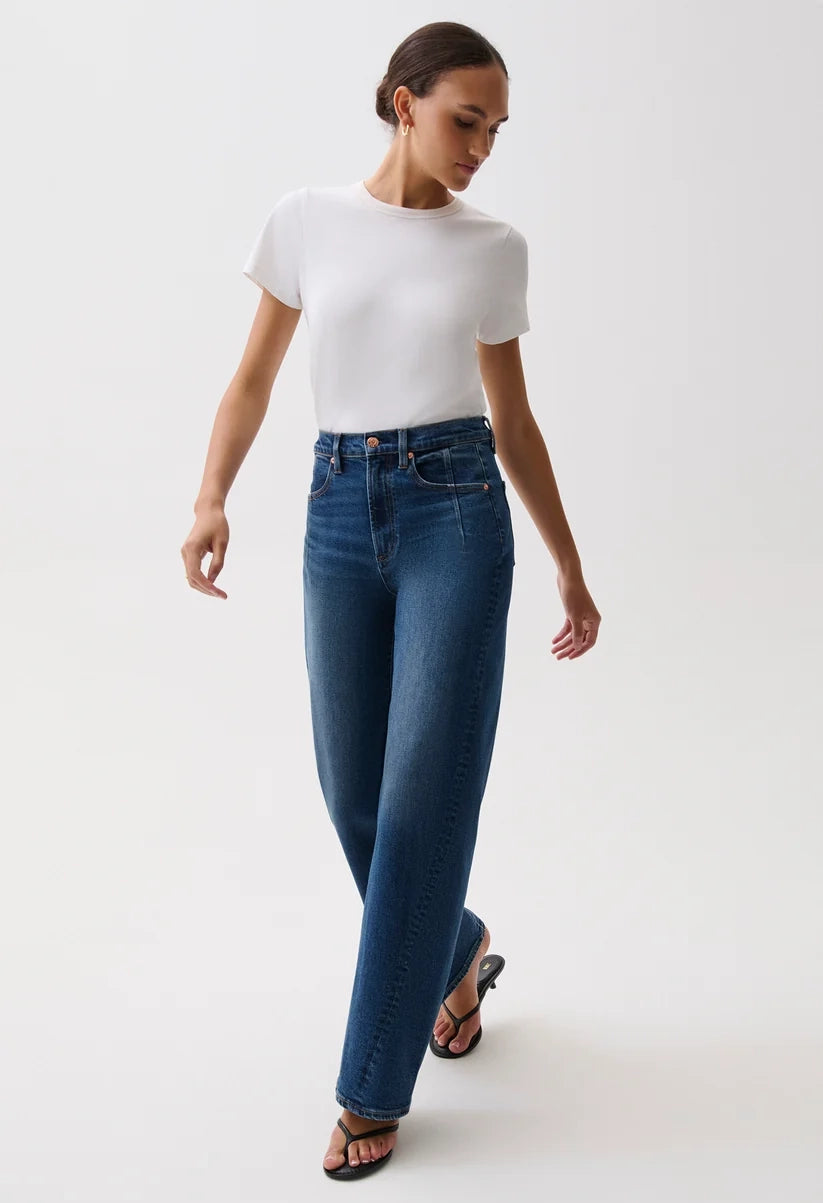 Kyra High Rise Bowed Wide Leg