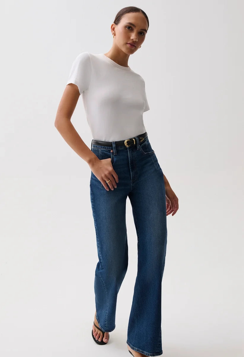 Kyra High Rise Bowed Wide Leg