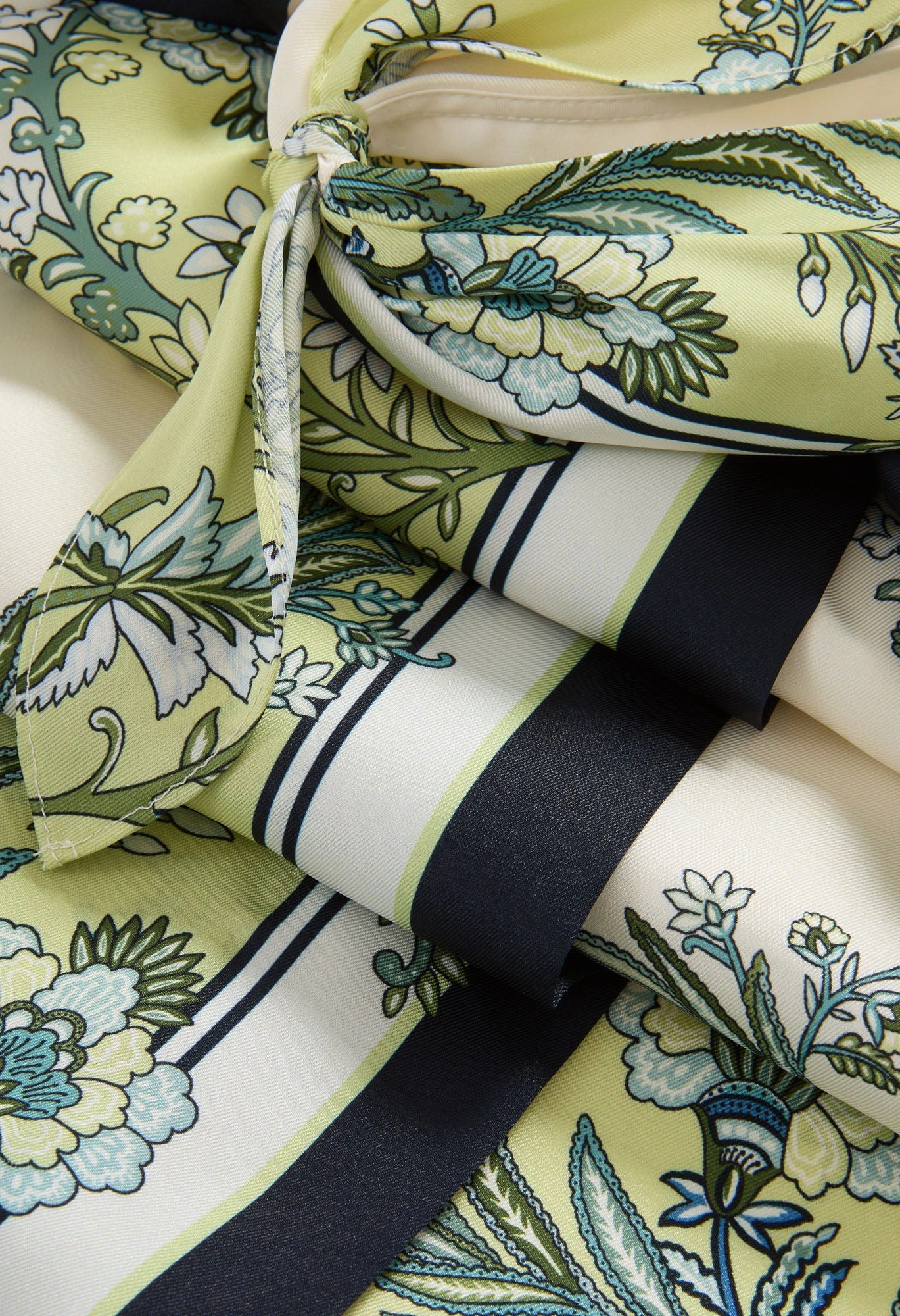 Kaliza Scarf-Print Midi Dress