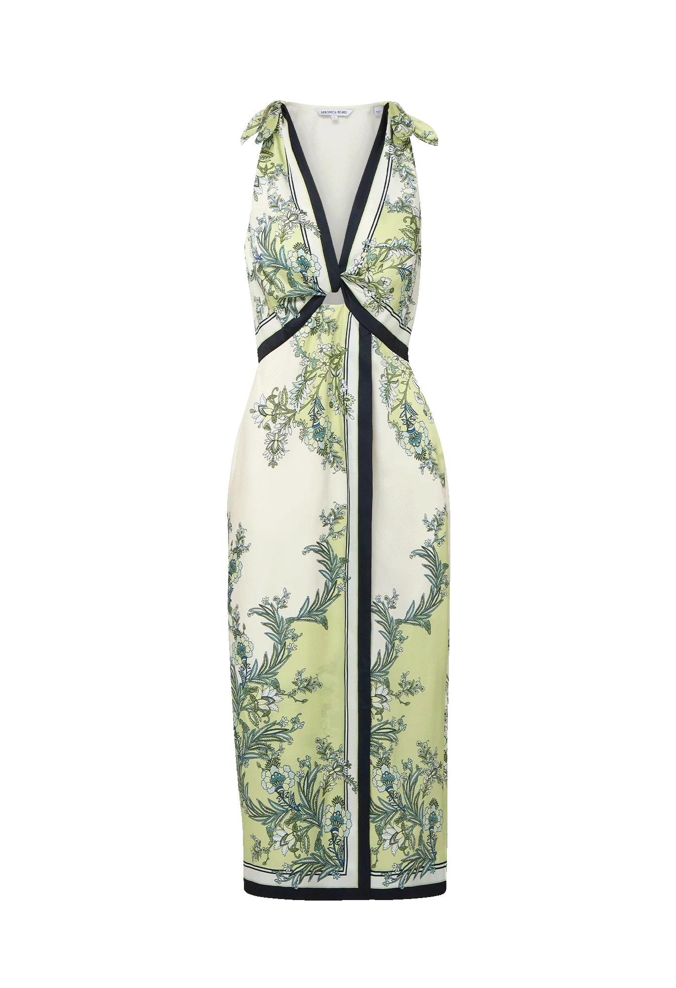 Kaliza Scarf-Print Midi Dress