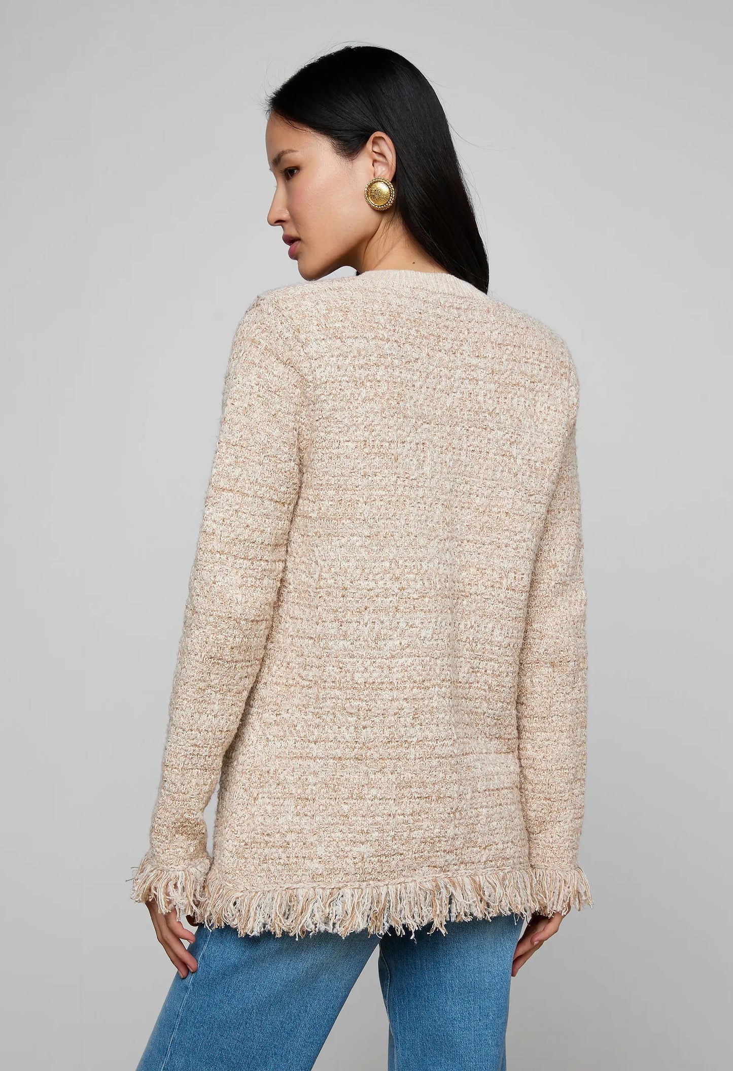 Kastoria Fringe Trim Cardigan