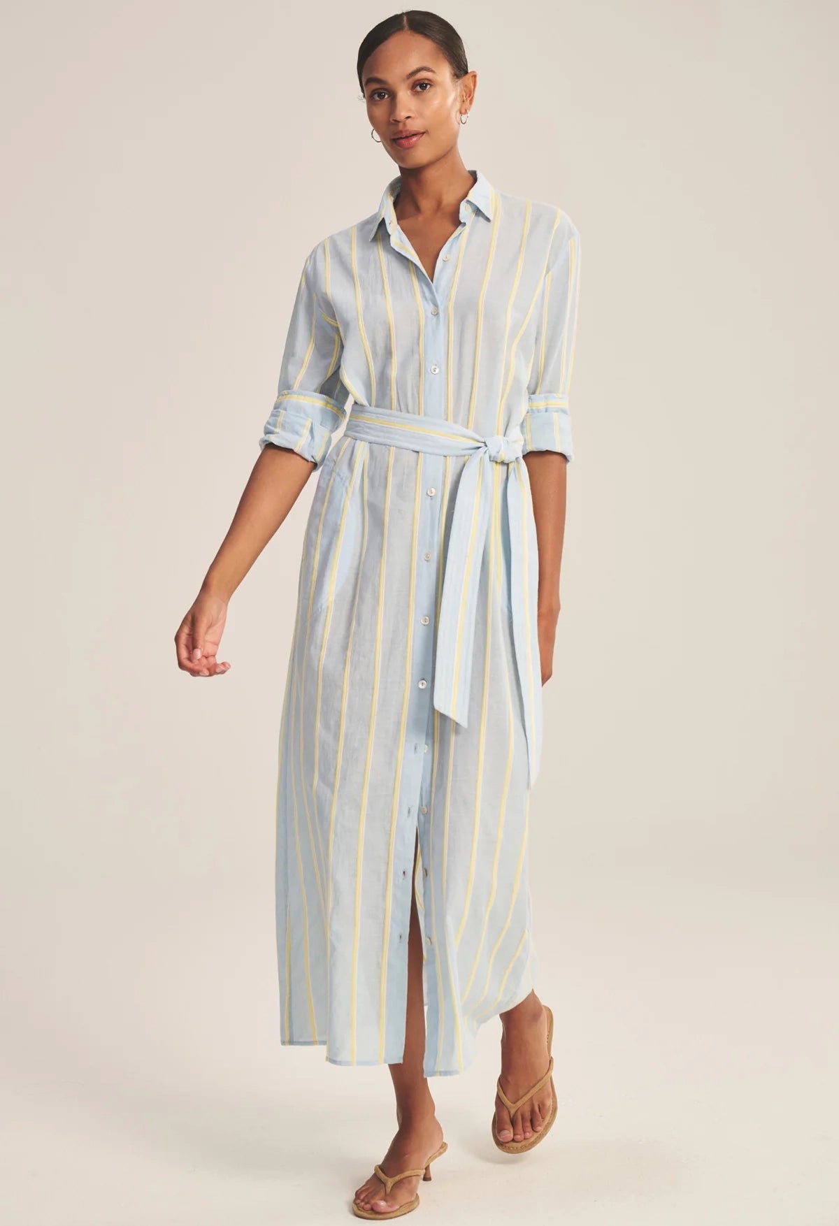 Kimora Yarn Dyed Stripes Dress